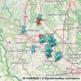 Mappa Via Isonzo, 21057 Olgiate Olona VA, Italia (6.55889)