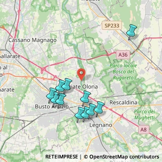 Mappa Via Isonzo, 21057 Olgiate Olona VA, Italia (3.98727)