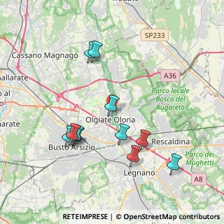 Mappa Via Isonzo, 21057 Olgiate Olona VA, Italia (3.88091)