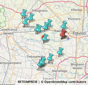 Mappa 31050 Badoere TV, Italia (6.69176)