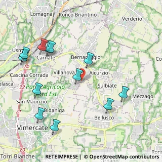 Mappa Via Restelli, 20886 Aicurzio MB, Italia (2.35083)