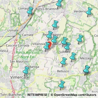 Mappa Via Restelli, 20886 Aicurzio MB, Italia (2.41875)