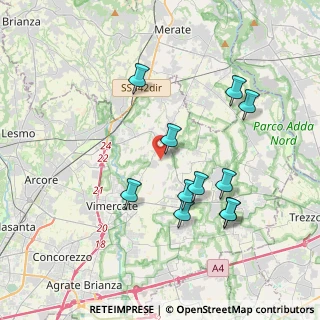Mappa Via Restelli, 20886 Aicurzio MB, Italia (3.70182)