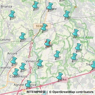 Mappa Via Restelli, 20886 Aicurzio MB, Italia (6.098)