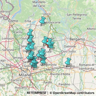 Mappa Via Restelli, 20886 Aicurzio MB, Italia (13.122)