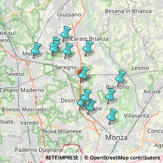 Mappa Via del Commercio, 20851 Lissone MB, Italia (3.56615)