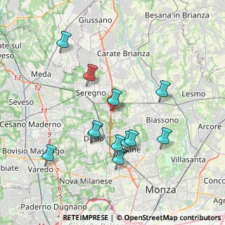 Mappa Via del Commercio, 20851 Lissone MB, Italia (3.64917)