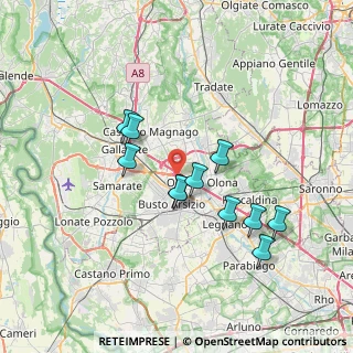 Mappa Via Per Fagnano, 21057 Olgiate Olona VA, Italia (6.26273)