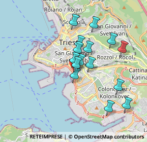 Mappa Trieste, 34144 Trieste TS, Italia (1.524)