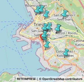 Mappa Trieste, 34144 Trieste TS, Italia (1.44615)