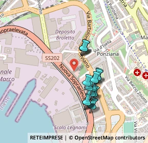 Mappa Trieste, 34144 Trieste TS, Italia (0.195)