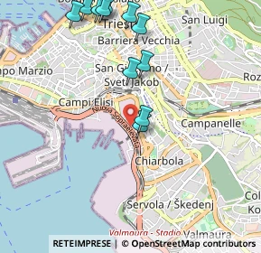 Mappa Trieste, 34144 Trieste TS, Italia (1.14182)