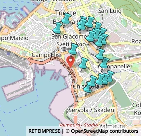 Mappa Trieste, 34144 Trieste TS, Italia (0.8885)