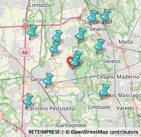 Mappa Via Giacomo Matteotti, 20816 Ceriano Laghetto MB, Italia (3.6525)