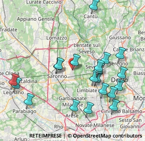 Mappa Via Giacomo Matteotti, 20816 Ceriano Laghetto MB, Italia (8.5285)