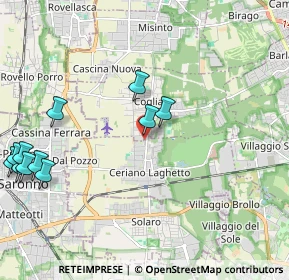 Mappa Via Giacomo Matteotti, 20816 Ceriano Laghetto MB, Italia (2.59273)
