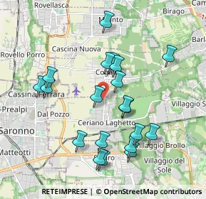 Mappa Via Giacomo Matteotti, 20816 Ceriano Laghetto MB, Italia (1.848)