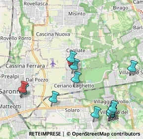 Mappa Via Giacomo Matteotti, 20816 Ceriano Laghetto MB, Italia (2.475)