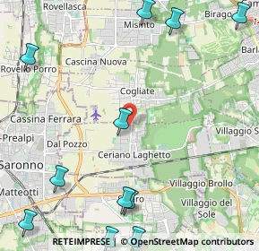 Mappa Via Giacomo Matteotti, 20816 Ceriano Laghetto MB, Italia (3.17545)