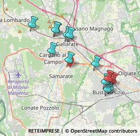 Mappa Via Giuseppe di Vittorio, 21017 Samarate VA, Italia (3.74385)