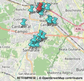 Mappa Via Giuseppe di Vittorio, 21017 Samarate VA, Italia (1.7075)