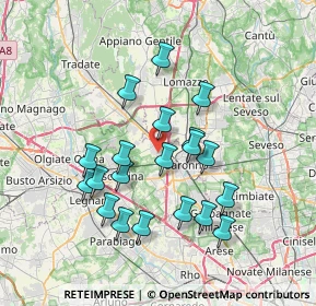 Mappa Via San Giacomo, 21040 Gerenzano VA, Italia (6.592)