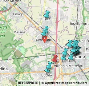 Mappa Via San Giacomo, 21040 Gerenzano VA, Italia (2.3455)