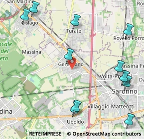 Mappa Via San Giacomo, 21040 Gerenzano VA, Italia (2.79667)