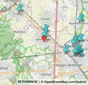 Mappa Via San Giacomo, 21040 Gerenzano VA, Italia (2.59923)