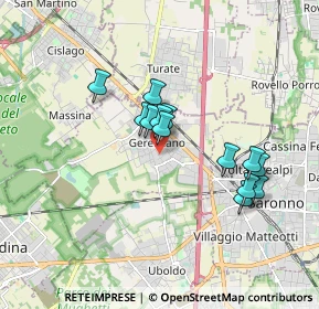 Mappa Via San Giacomo, 21040 Gerenzano VA, Italia (1.44385)