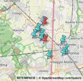 Mappa Via San Giacomo, 21040 Gerenzano VA, Italia (1.22417)