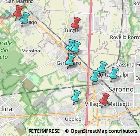 Mappa Via San Giacomo, 21040 Gerenzano VA, Italia (1.845)