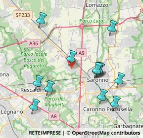 Mappa Via San Giacomo, 21040 Gerenzano VA, Italia (4.18385)