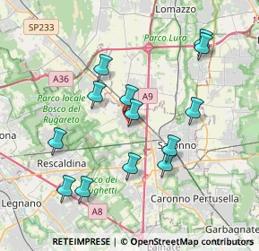 Mappa Via San Giacomo, 21040 Gerenzano VA, Italia (3.71231)