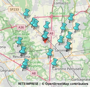 Mappa Via San Giacomo, 21040 Gerenzano VA, Italia (3.823)