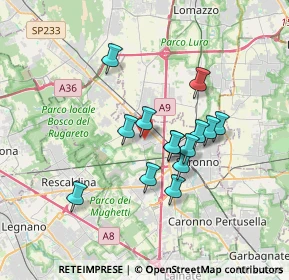 Mappa Via San Giacomo, 21040 Gerenzano VA, Italia (2.82643)