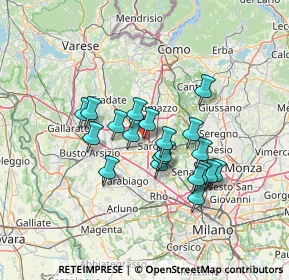 Mappa Via San Giacomo, 21040 Gerenzano VA, Italia (10.8795)