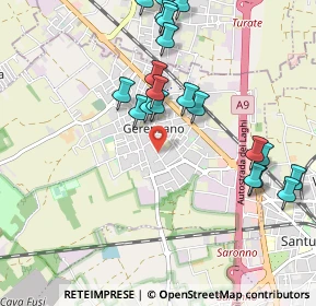 Mappa Via San Giacomo, 21040 Gerenzano VA, Italia (1.0725)