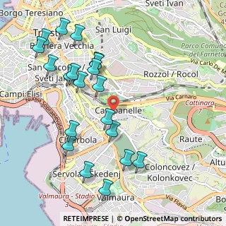 Mappa Via Francesco Patrizio, 34149 Trieste TS, Italia (1.1215)