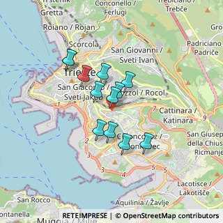 Mappa Via Francesco Patrizio, 34149 Trieste TS, Italia (1.30083)