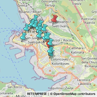 Mappa Via Francesco Patrizio, 34149 Trieste TS, Italia (1.61556)