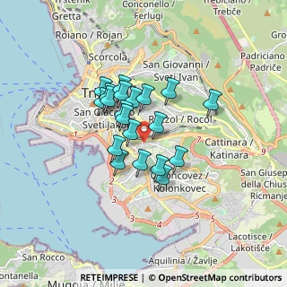 Mappa Via Francesco Patrizio, 34149 Trieste TS, Italia (1.21)
