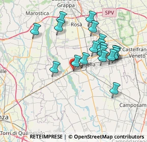 Mappa Piazza del Sagrato, 35014 Fontaniva PD, Italia (6.89474)