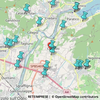 Mappa Via Montenero, 25031 Capriolo BS, Italia (2.8425)