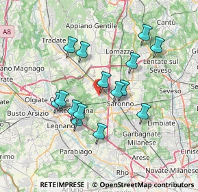 Mappa Via Don Luigi Sturzo, 21040 Gerenzano VA, Italia (6.30667)