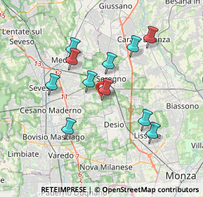 Mappa Via Borromeo Cardinale Federico, 20831 Seregno MB, Italia (3.30636)