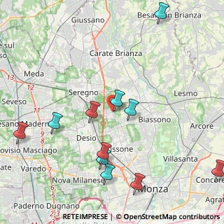 Mappa Via Cascina Bini, 20851 Lissone MB, Italia (4.91182)