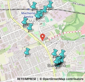 Mappa Via Milano, 20853 Biassono MB, Italia (0.5915)