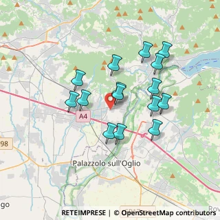 Mappa Via Don A. Ravizza, 24060 Castelli Calepio BG, Italia (3.09667)