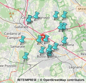 Mappa Via Donatori del Sangue, 21052 Busto Arsizio VA, Italia (3.35471)